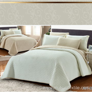 New product double embroidered design bedspread